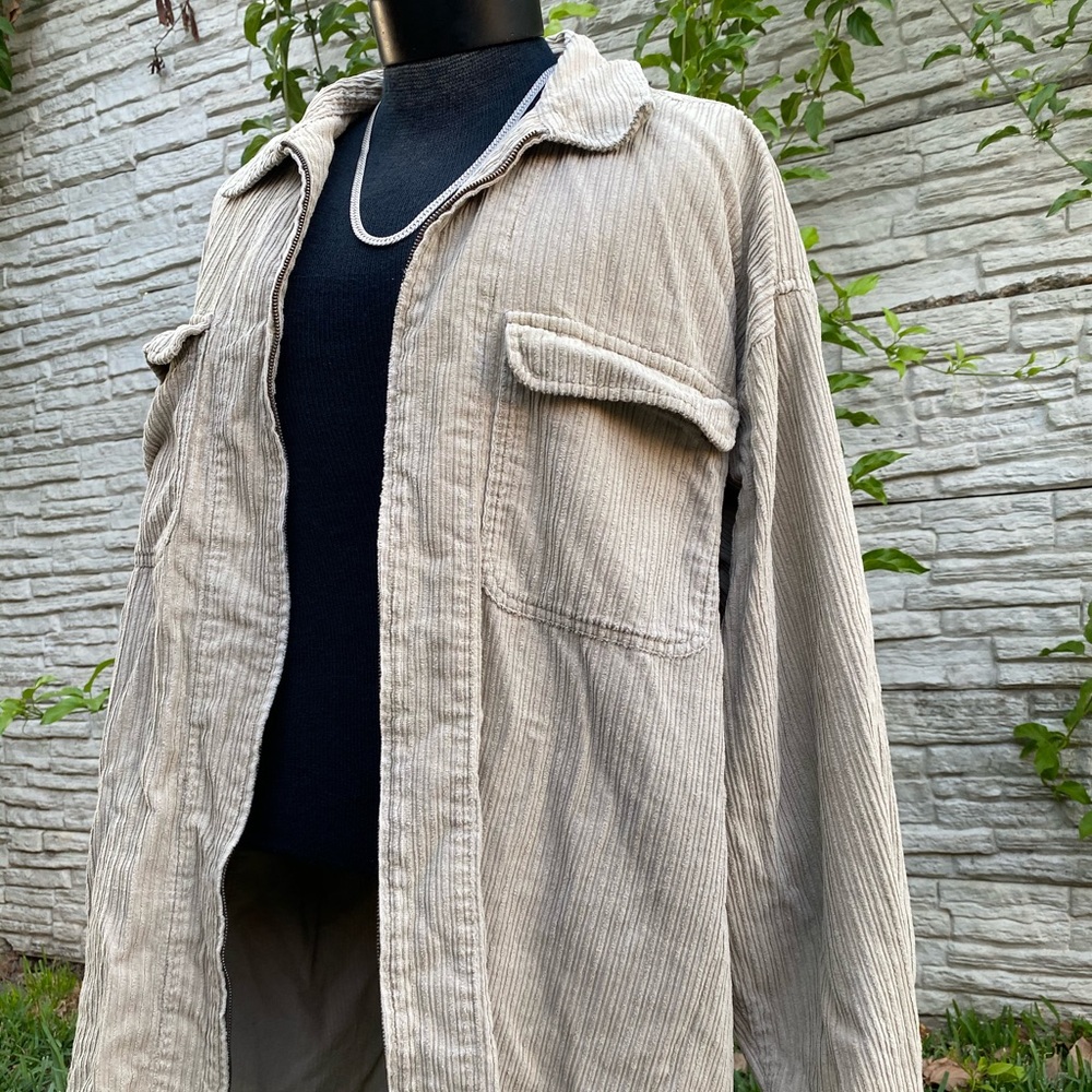 OVERSIZED CORDUROY ZIP JACKET